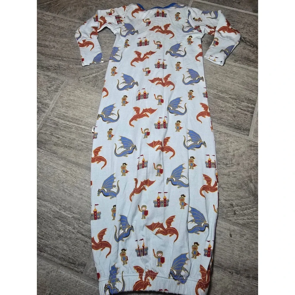Free Birdie Bamboo Baby Sleep Sack Gown 0 3‎ Months Dragons Knights Castle Print